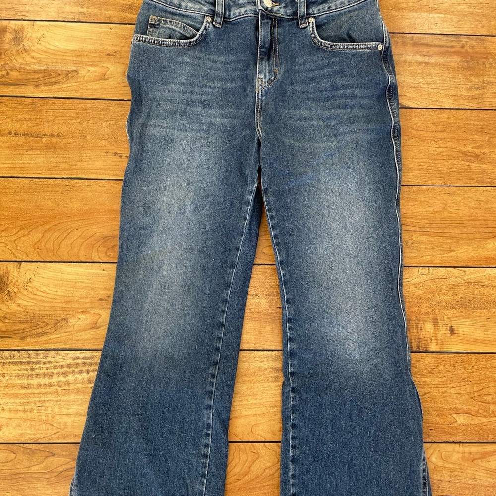 Free People Dark Blue Flare Jeans